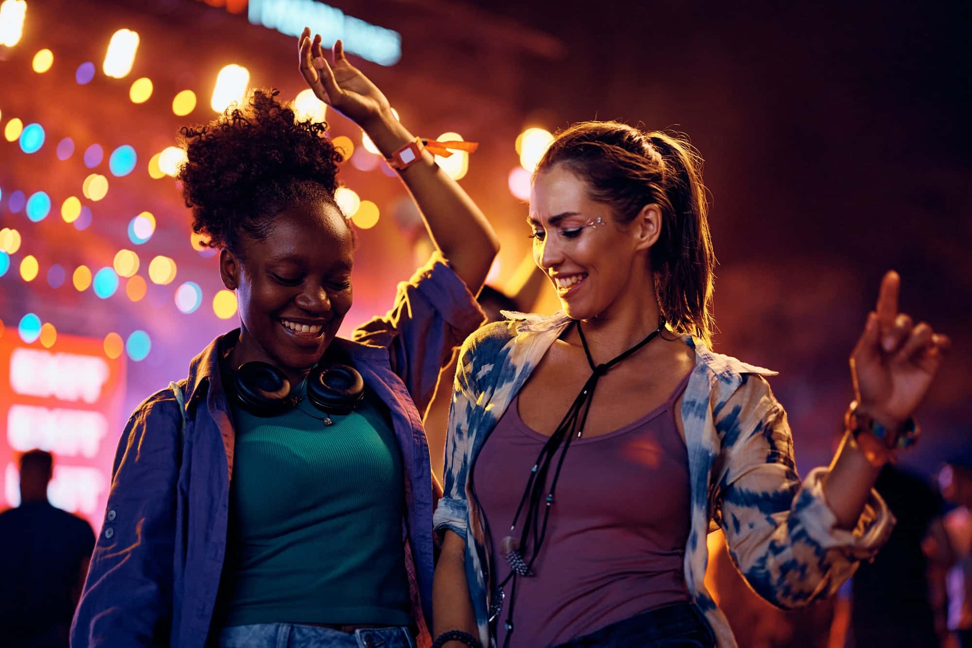 Friends dancing to music provided by Good Company Entertainment Group in Edmonton