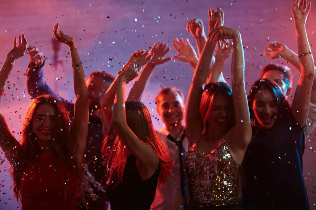People dancing and enjoying an awesome party provided by Good Company Entertainment group, formerly known as Bradley James Entertainment.